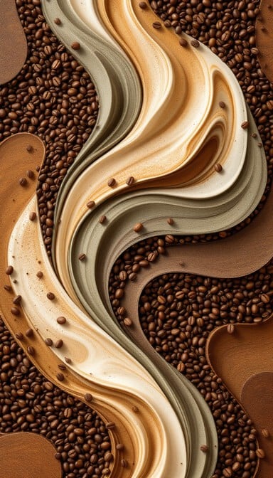 Swirling coffee — a slow ritual